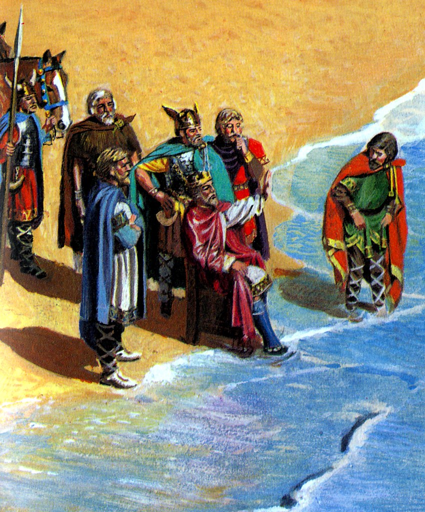King Canute and the tide - Wikipedia